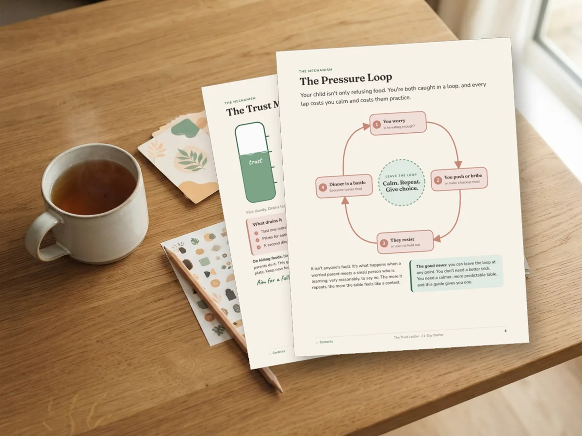 The Pressure Loop and Trust Meter pages from the Trust Ladder Starter Guide